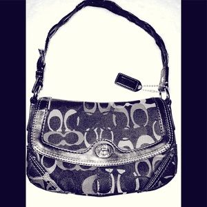 Vintage Coach braided shoulder purse